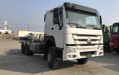 China HOWO 6X4  Cargo truck chassis SINOTRUK brand   371HP white color for sale