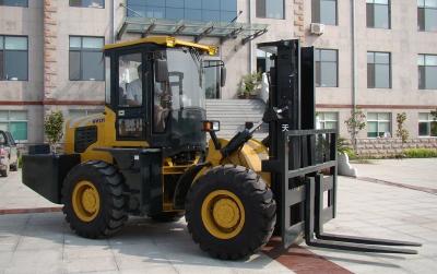 China Diesel Forklift Truck 5 tons  CPCY50 All Terrain Forklift 4x4 Off road  Forklift for sale