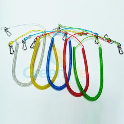 China Retractable Coiled Fishing Tool Lanyard for sale