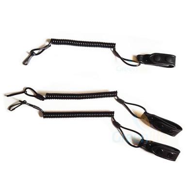 China Plastic Coiled Tactical Pistol Lanyard for sale