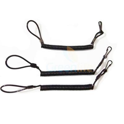 China High Strength Pistol Bungee Coil Lanyard for sale
