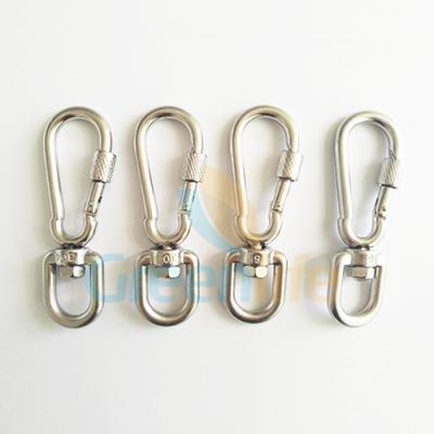 China SS304 Swivel Carabiner Hook for sale