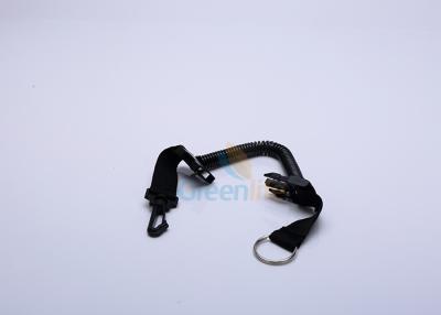 China Bungee Swimming Quick Release Coil Lanyard Tether 1.2M Coil Abrasion Resistant for sale