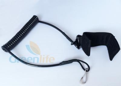 China Black Nylon Strap Pistol Retention Lanyard 4.0MM Diameter Cord For Firearms for sale