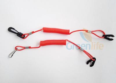China Universal Red Jet Ski Safety Lanyard For Outboard Motors Floating Wave Runner for sale