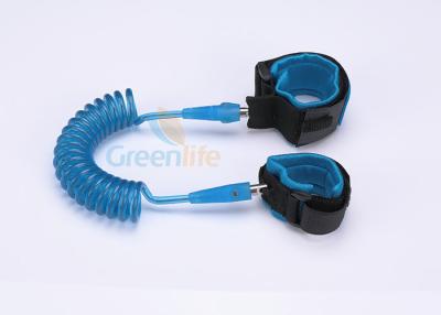 China Chicote de fios de segurança azul transparente da criança elegante com a correia elástico de Vecro/SBR à venda