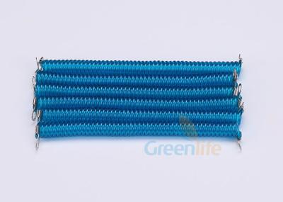 China PU Covered Blue Safety Tool Lanyards , Retractable Fishing Lanyard With Multi Colors for sale