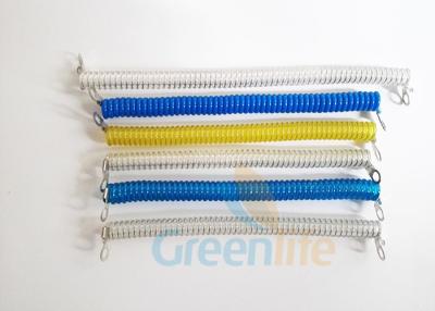 China Customized Spring Safety Tool Lanyards Wire Cable Eco - Friendly Security Tethers for sale