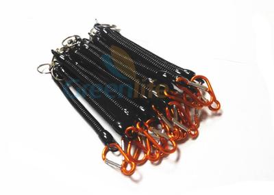 Chine lanière flexible de pinces de pêche de 1.2M escamotable avec Carabiner de fixation orange à vendre