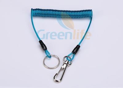 China Spring Steel Coil Tool Lanyard 0.5 Inches Quick Release For Working At Height for sale