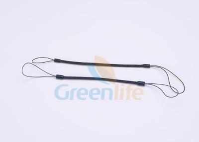 Chine La corde enroulée extensible de longe de stylet avec de la ficelle en nylon noire fait une boucle 2PCS à vendre