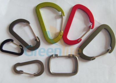 China Flat Line Colorful Snap Hook Carabiner Variety Shapes Different Sizes Available for sale