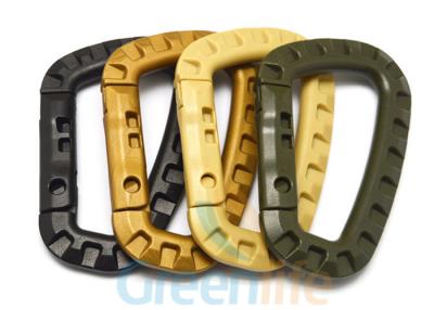 China Army Green Plastic Big Snap Hook Carabiners Customized Bone Shape 85 * 56mm for sale