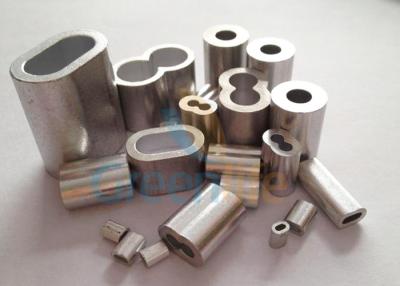 China Various Size / Shape Aluminum Crimp Sleeves For Lanyard Assembly Light Weight for sale