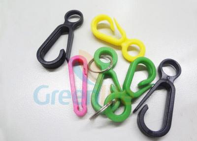 China Colorful POM Plastic Snap Hook , Lanyards Attaching Plastic Carabiner Hook for sale