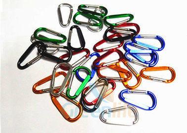 China Colored Beauty D Shape Snap Hook Carabiner 5CM Standard Electronic Plating for sale