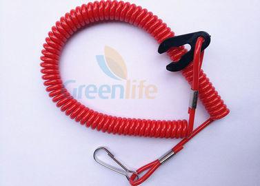 China Red Safety Durable Jet Ski Safety Lanyard 1.2 Meter Fit All Motor Brands for sale