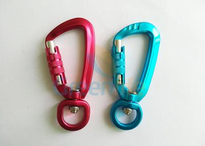 China Aviation Aluminum Hot Green / Red Snap Hook Carabiner Locks Super Quality Light Weight for sale