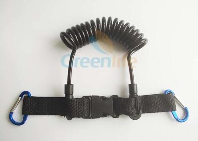 China Tracción fuerte de la PU TPU de la liberación rápida de la bobina del cable de acero negro del acollador en venta