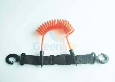 China Quick Release steel tethering cable Scuba Diving Missed Rope With Buckle & Hook for sale
