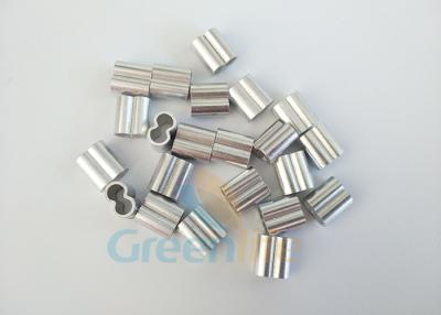 China Small 9MM Long 8 Type Aluminum Crimp Lanyard Accessories Custom Fasteners for sale