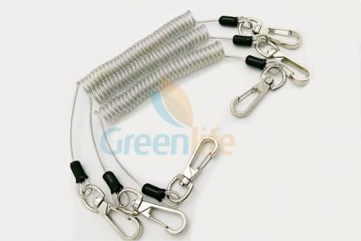 China Safety Clear Bungee Tool Lanyard Anti Lost Protected Holder Transparent Color for sale