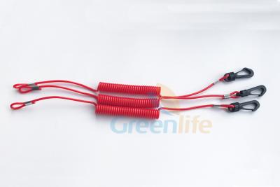 China Universal Red Kill Switch Cord Custom Length With Cotton Core Stop Dropping for sale