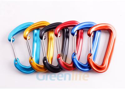 China D Shape Snap Hook Carabiner Aluminum 7075 Material Good Accessory For Lanyards for sale
