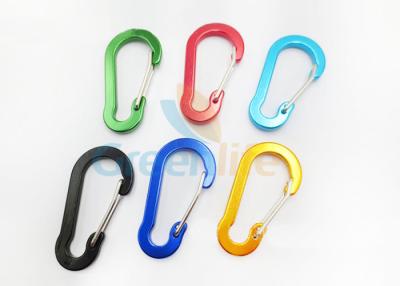 China Flat Gourd Shape Colored Fast Clip Carabiner Snap Hook Customized Size Multi - Usage for sale