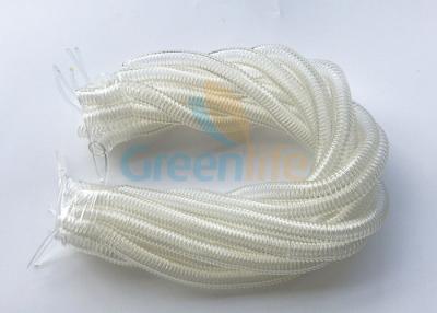 China Clear Retractable Security Cable Stretchy Coiled Lanyard Rope Safety Lines Custom Length for sale