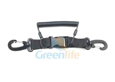 China Anti Drop Coiled Extended Rope 59'' Quick Release Lanyard for sale