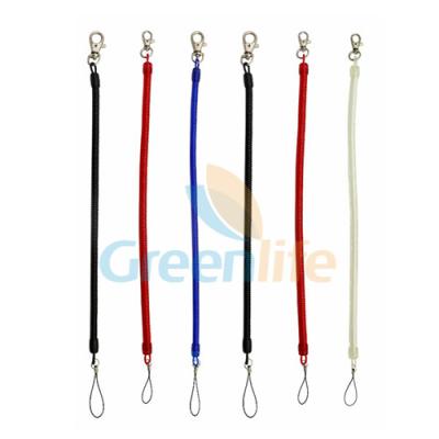 China EVA 1.8M Spiral Key Chain Retainers With Snap Clip for sale