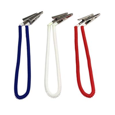 China Dental Stretchy Coiled Cord Bib Clip Holder 3m Extended for sale