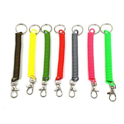China Fall Protection 10cm Polyurethane Coil Key Chain Light Weight for sale