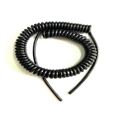 China Strong Plastic 5M Flexible Coil Lanyard 8.0MM Dia TPU Safety Rope for sale