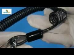 Coiled Cable Tool Safety Lanyard