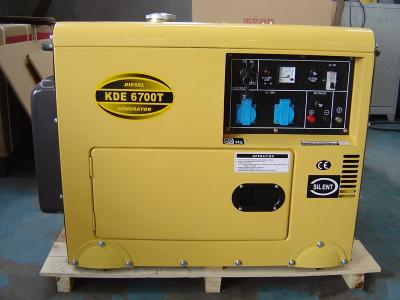 China Commercial Super Quiet Small Diesel Generators Air Cooled 912 X 532 X 740 mm for sale