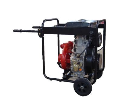 China Cast Iron High Pressure Water Pump Big Fuel Tank KDP30H With Handles And Wheels for sale