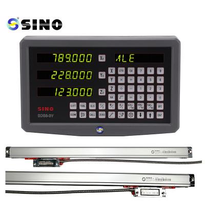 China Grey SINO Digital Readout DRO 3 Axis 1um Glass Linear Scale Meter for sale