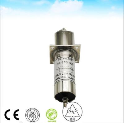 China 250VAC 25A Electrical Vacuum Power RF Feedthrough Capacitor for mri rf shielding for sale