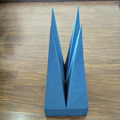 China Anechoic Chamber RF Pyramid Absorber Foam Radio Frequency Absorbing Material for sale