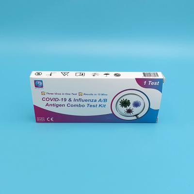 China SARS-CoV-2 & Flu A/B Antigen Rapid Test Kit Blood / Urine / Saliva Sample Type à venda