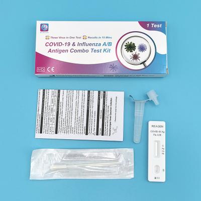 China Kit de teste rápido de antígeno A/B para produtos de diagnóstico in vitro de SARS-CoV-2 e gripe à venda