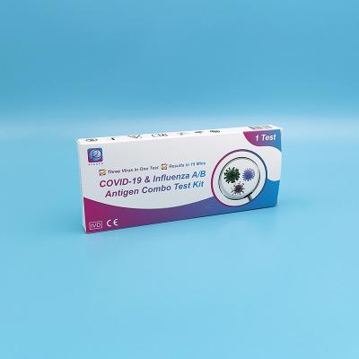 China Fast Test Covid 19 Influenza A&B Antigen Test Kit 15 Minutes Test Time FDA Approved for sale