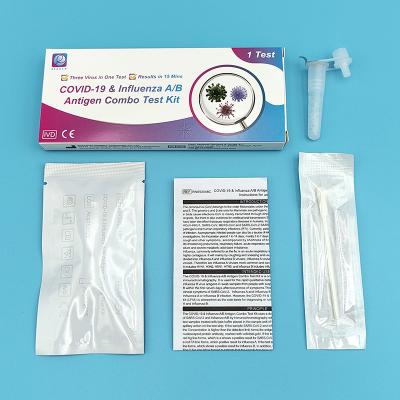 China 15 Minute SARS-CoV-2 & Influenza A&B Test Cassette Rapid Accurate Diagnosis for sale