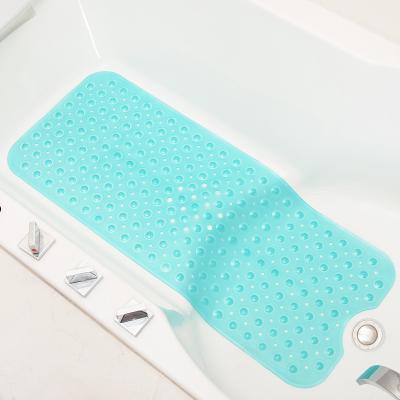 China Viable Non-slip Mat With Strong Suction Cups Tub Cushion Mat Soft Rubber Textured Bathroom Bath Mat Shower Tub for sale
