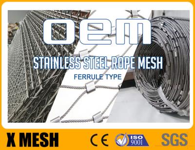 China Prueba ácida de acero inoxidable flexible Mesh Ss Cable Mesh For del patio neto de 3.0m m en venta