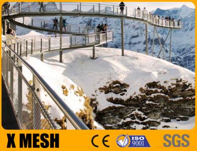 China Suspension Railing Safety Mesh Metal Rope Netting 7X19  Corrosion Protection for sale