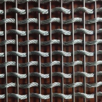 China 45 Mesh SUS304 Steel Wire Mesh Screen for Decorative Curtain for sale