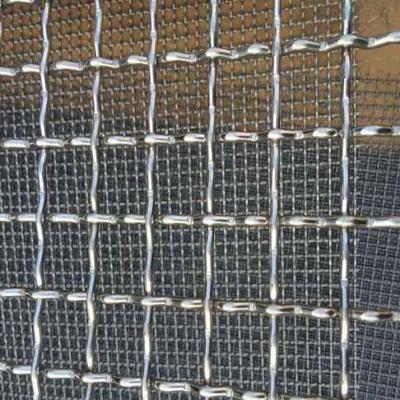Chine 0.8mm 65Mn Mining Vibration en acier inoxydable filet de fil de fer crocheté haut manganèse à vendre